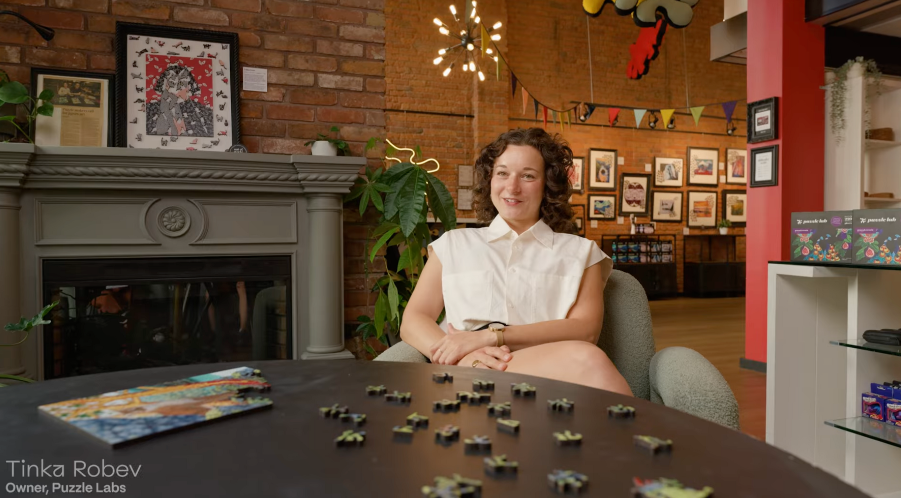 Co-founder Tinka Robev at Puzzle Lab