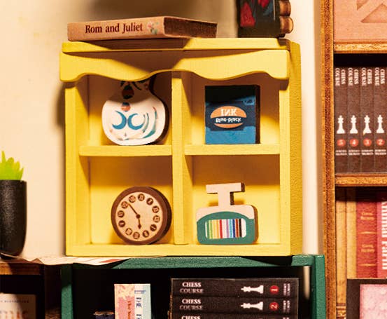 DIY Miniature House Book Nook Kit: Bookstore - Puzzle Lab