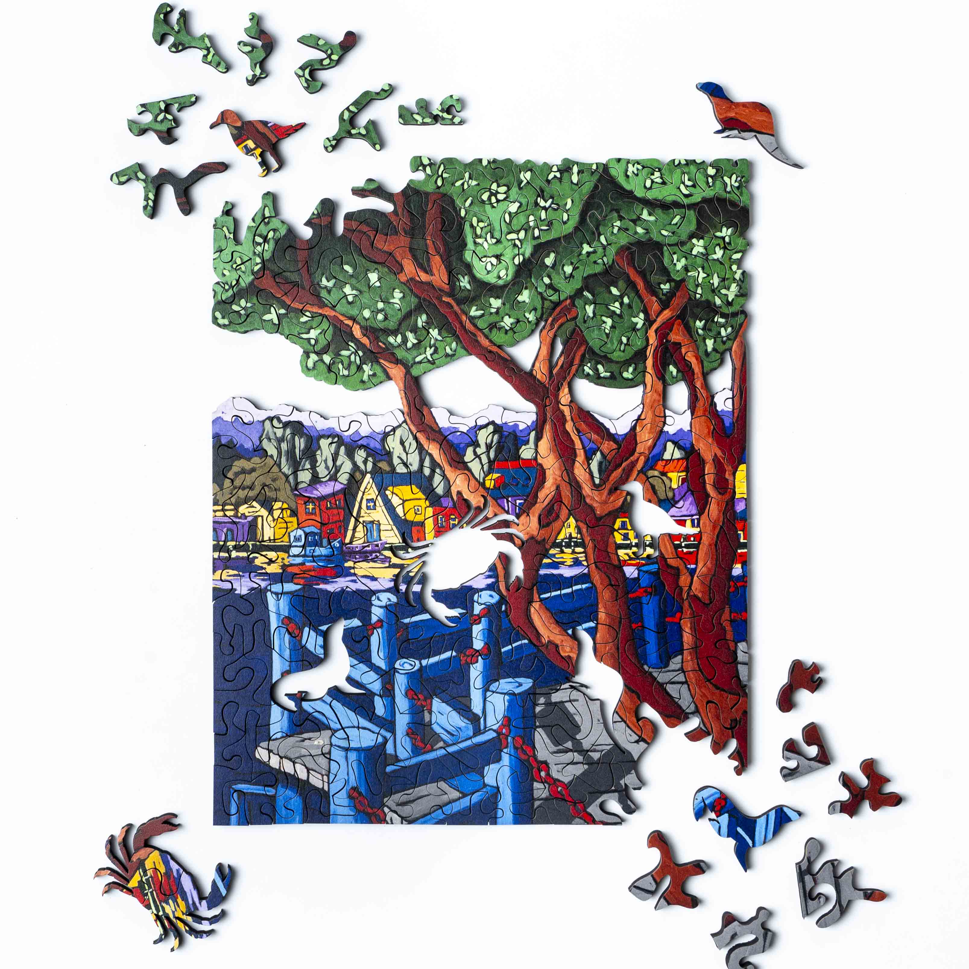 Harbour Homes Wood Jigsaw Puzzle | Puzzle Lab