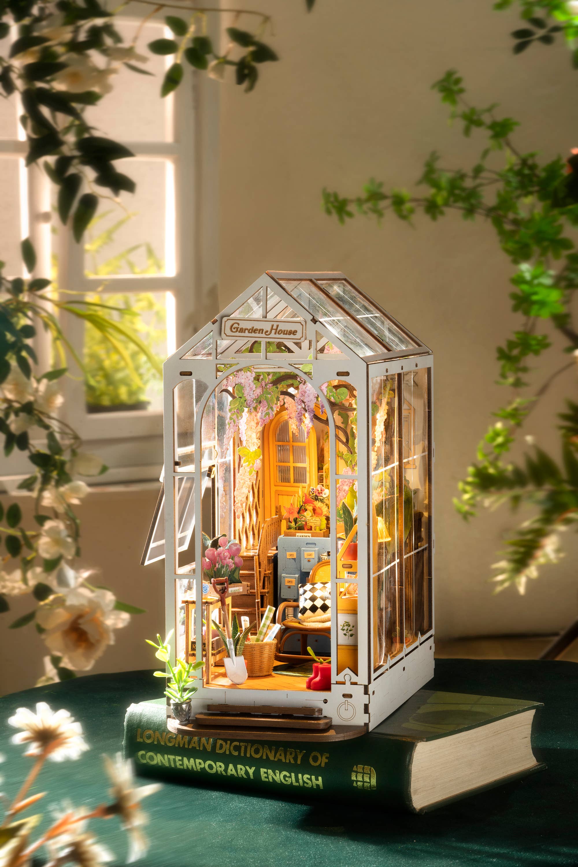 DIY Miniature House Book Nook Kit: Garden House - Puzzle Lab