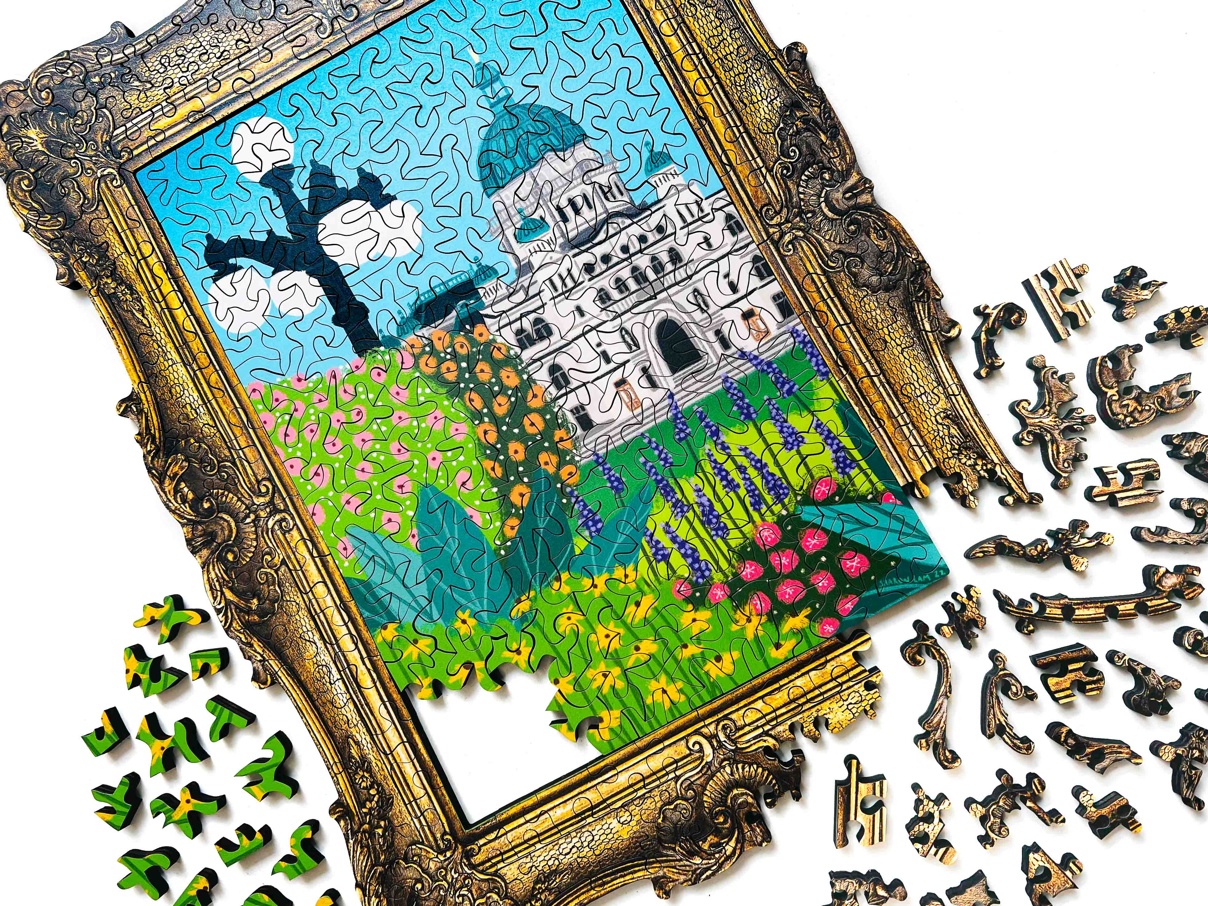 Garden City Wood Jigsaw Puzzle | Puzzle Lab