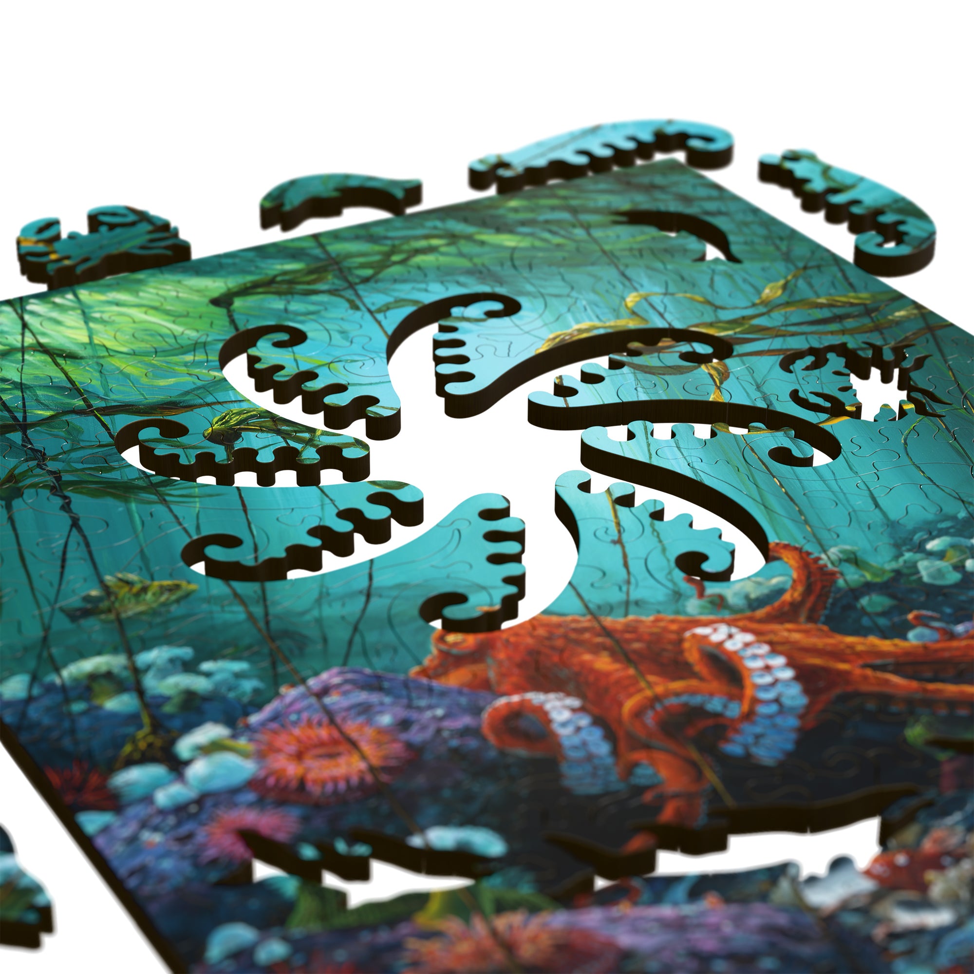 Octopus Garden Wood Jigsaw Puzzle