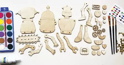 Art Kit: Mix & Match Robots - Puzzle Lab