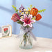 3D Wooden Flower Puzzle: Orange Tulip - Puzzle Lab