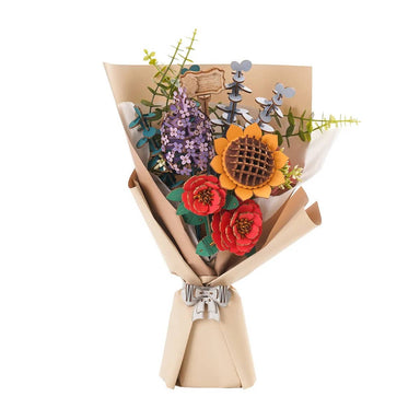 3D Wooden Flower Puzzle Bouquet - Puzzle Lab
