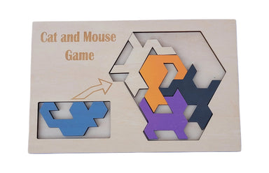 Cat and Mouse Game Wooden Brainteaser Puzzle - Puzzle Lab