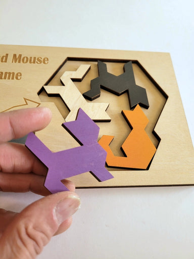 Cat and Mouse Game Wooden Brainteaser Puzzle - Puzzle Lab
