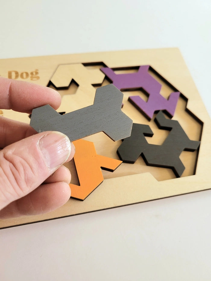 Give A Dog A Bone Wooden Brainteaser Puzzle - Puzzle Lab