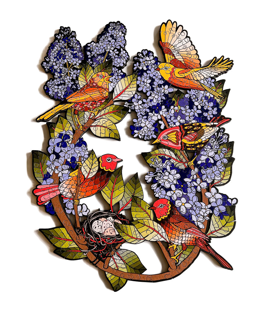 Songbirds Wood Jigsaw Puzzle | Puzzle Lab