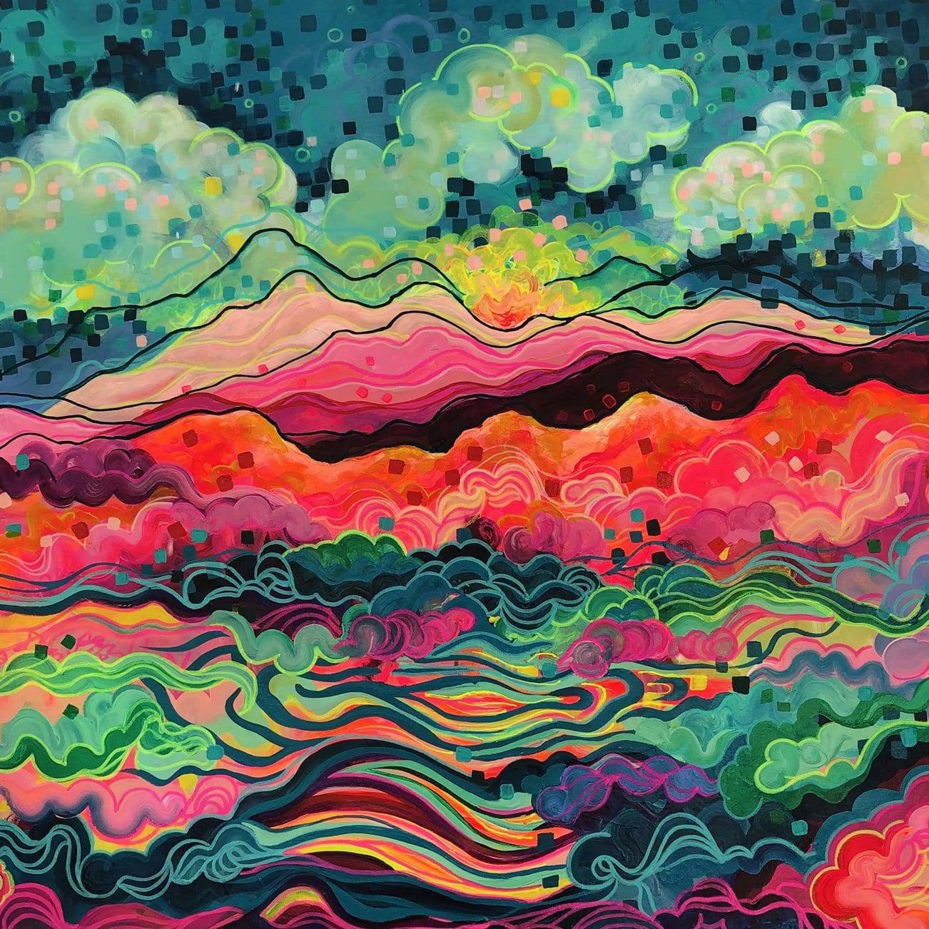 Pixel Peaks Wood Jigsaw Puzzle | Puzzle Lab